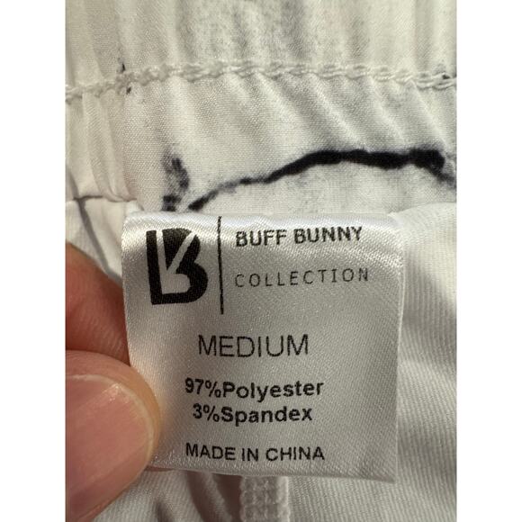 BuffBunny White Marble Flo Shorts - Picture 2 of 3